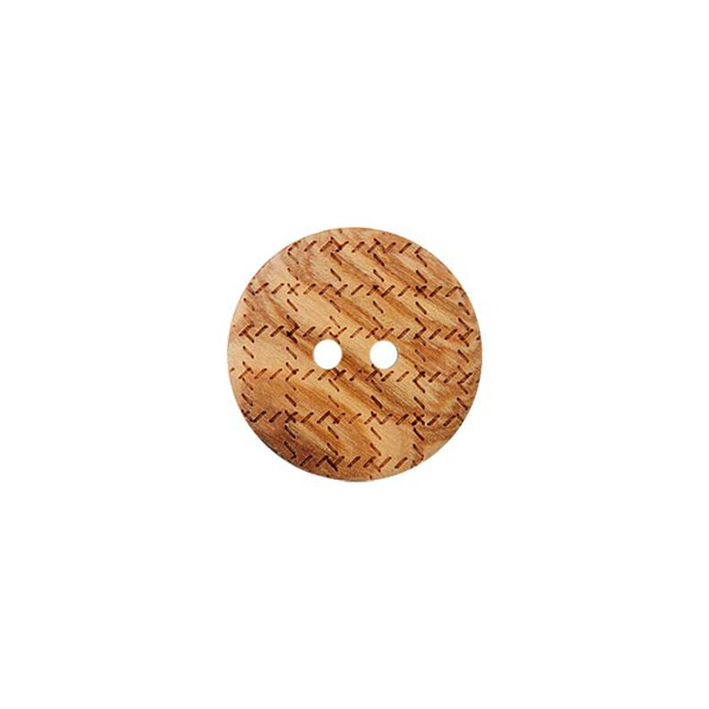 Dřevěný knoflík 2dírkový  – béžová,  image number 1