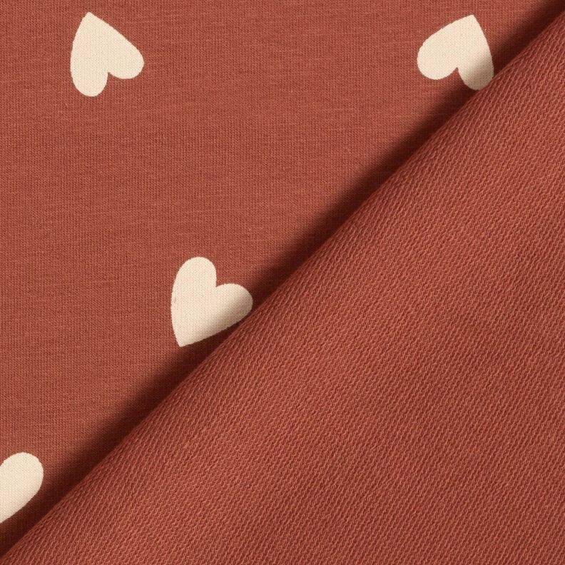 Francouzsk&eacute; frot&eacute; letn&iacute; tepl&aacute;kovina Rozpt&yacute;len&aacute; srdce &ndash; tmav? ?erven&aacute;,  image number 4