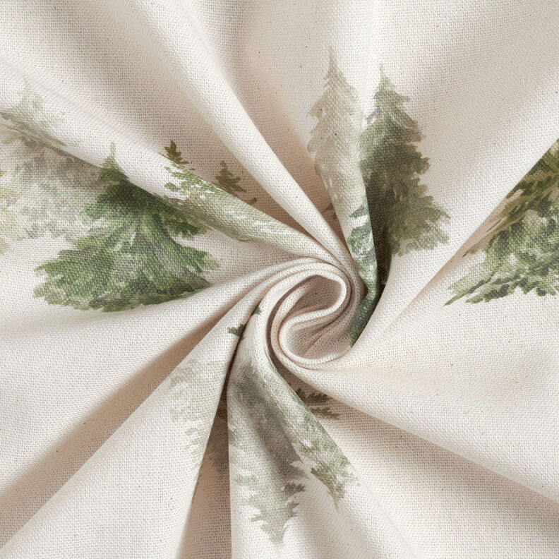 Dekorační látka Polopanama Elegantní jedle – přírodni/piniová, image number 3
