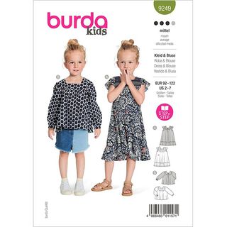 šaty/halenka  | Burda 9249 | 92-122, 