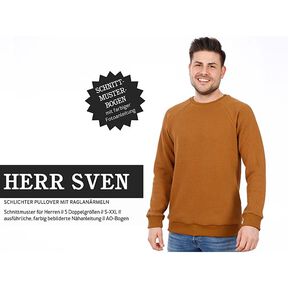 HERR SVEN – jednoduchá mikina s raglánovými rukávy, Studio Schnittreif | 42 - 60, 