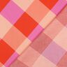 Bavlněný satén Large Gingham | Nerida Hansen – korálová/světle růžová,  thumbnail number 4