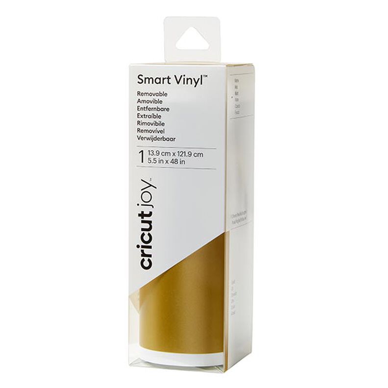 Cricut Joy Smart matné vinylové fólie [ 13,9 x 121,9 cm ] – zlatá kovový,  image number 1