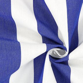 Látka na markýzy Toldo s proužky – bílá/královská modr, 