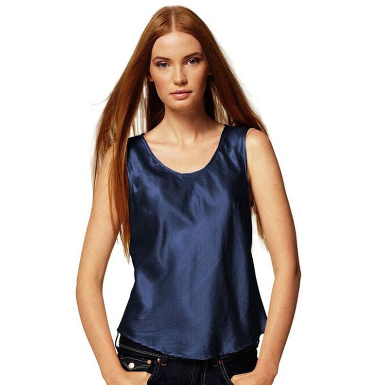 Stretch Satin – noční modrá, image number 4