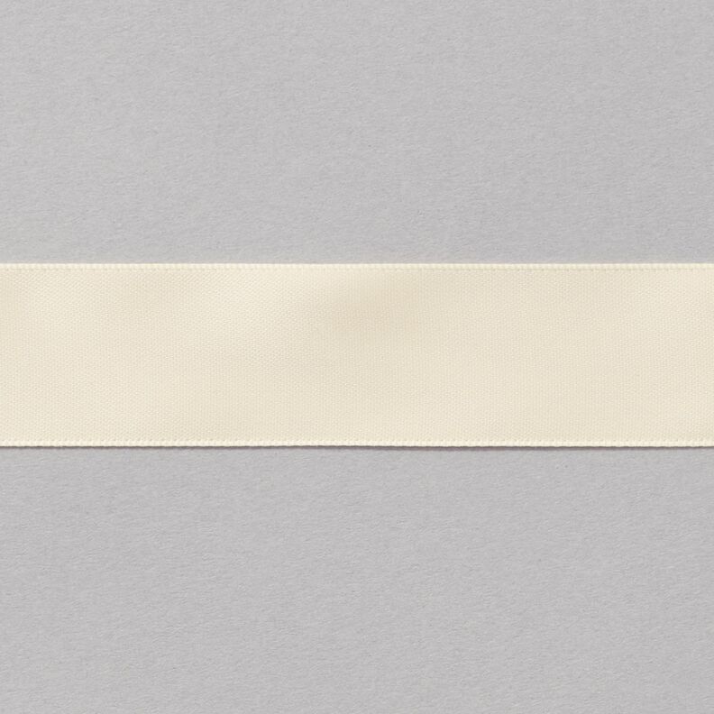 Saténová stuha [25 mm] – vlněná bílá,  image number 1