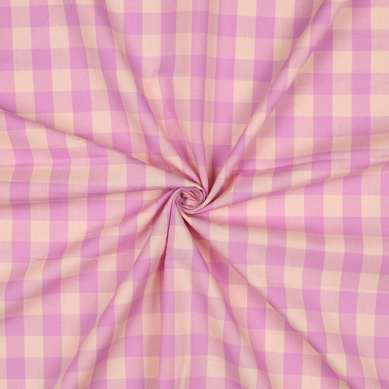 Bavlněný popelín Károvaná | Poppy Fabrics – světle růžová/pastelově fialová,  image number 3