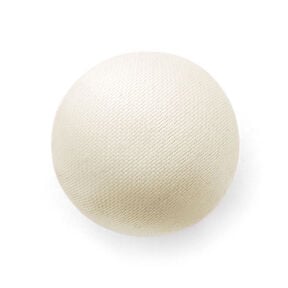 Potažený knoflík, Satén Duchesse – kremová, 