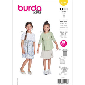 Šaty | Burda 9226 | 92-122, 