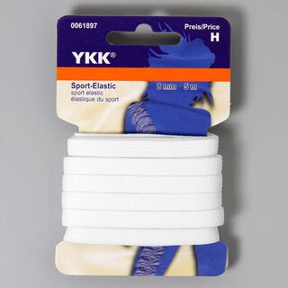 Sportovní elastická guma [5m] – bílá | YKK, 