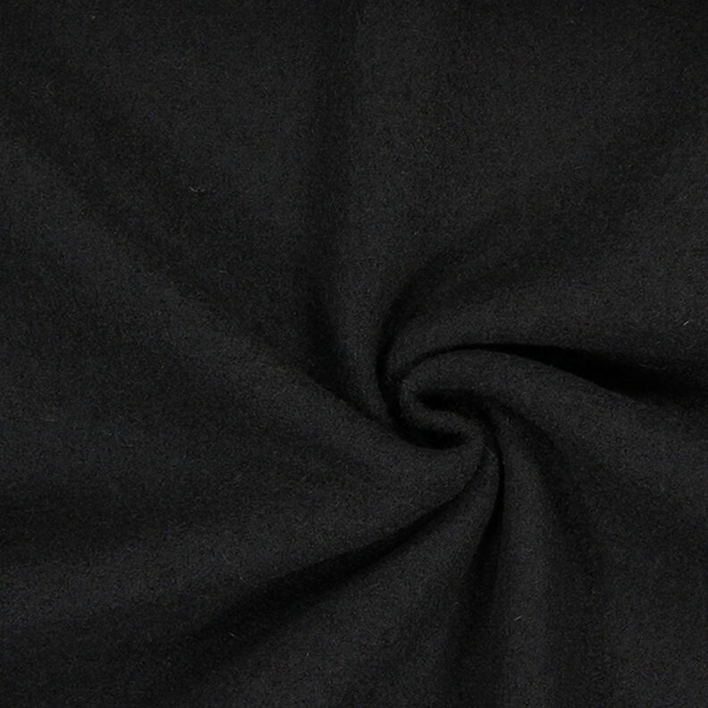 Valchovaný vlněný loden – černá,  image number 1