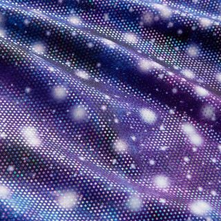 Fóliový žerzej Třpytivý vesmír – světle fialova, 