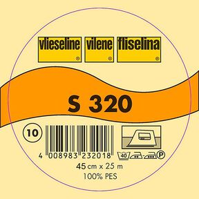 S 320 Čabraková vložka | Vlieseline – bílá, 