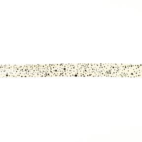 Šikmý proužek Skvrny [20 mm] – vlněná bílá/černá, 