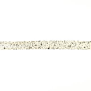 Šikmý proužek Skvrny [20 mm] – vlněná bílá/černá, 