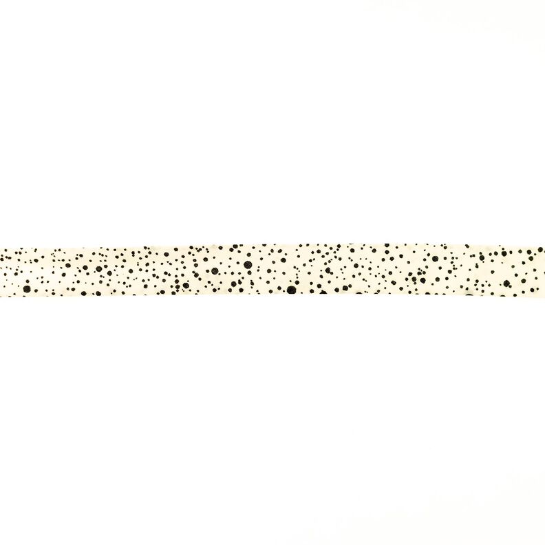 Šikmý proužek Skvrny [20 mm] – vlněná bílá/černá,  image number 1