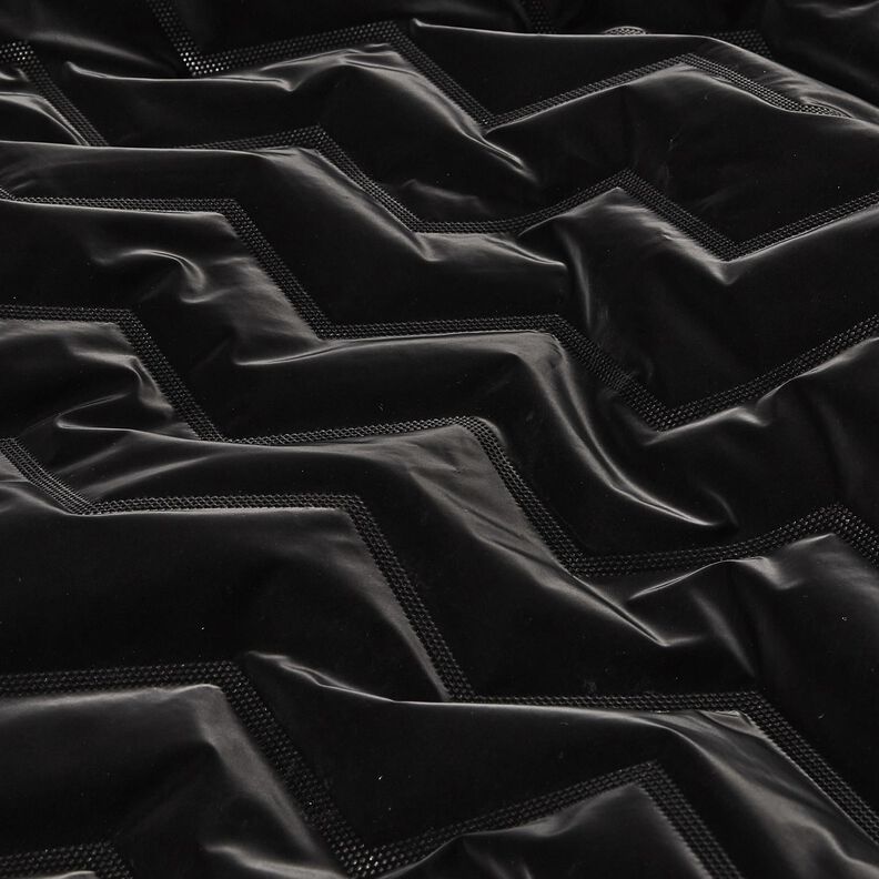 Prošívaná látka Chevron broskvová barva | Katia Fabrics – černá, image number 7