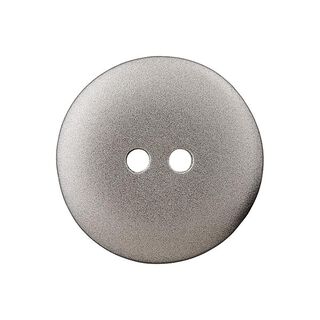Polyesterový knoflík metalický 2dírkový – stříbrná, 