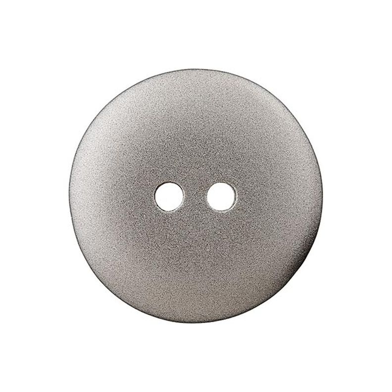 Polyesterový knoflík metalický 2dírkový – stříbrná,  image number 1