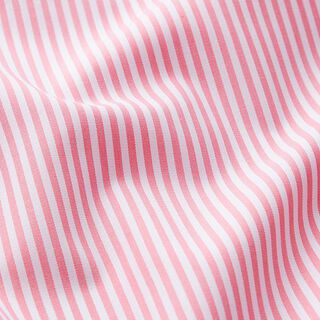 Košilovina Úzké podélné proužky – bílá/růžová, 