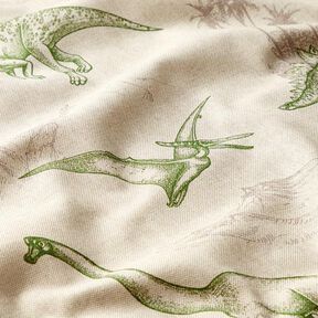 Dekorační látka polopanama Dinosaurus, 