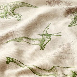 Dekorační látka polopanama Dinosaurus, 