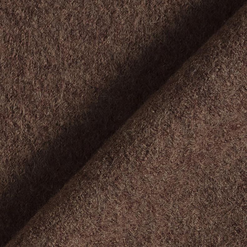 Valchovaný vlněný loden Melír – tmavě hnědá, image number 3