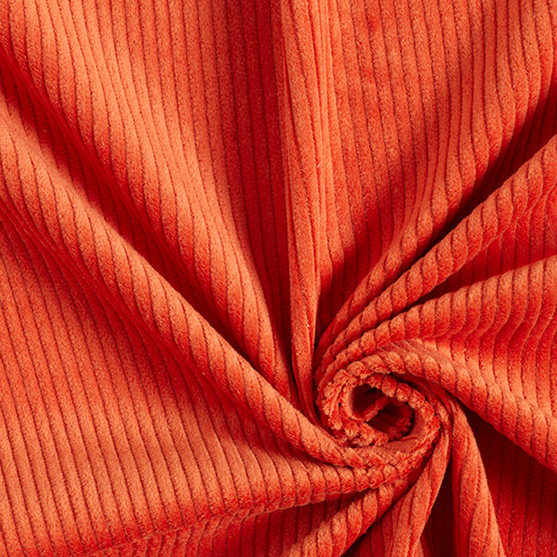 Široký manšestr předepraný Jednobarevné provedení – oranžová,  image number 1