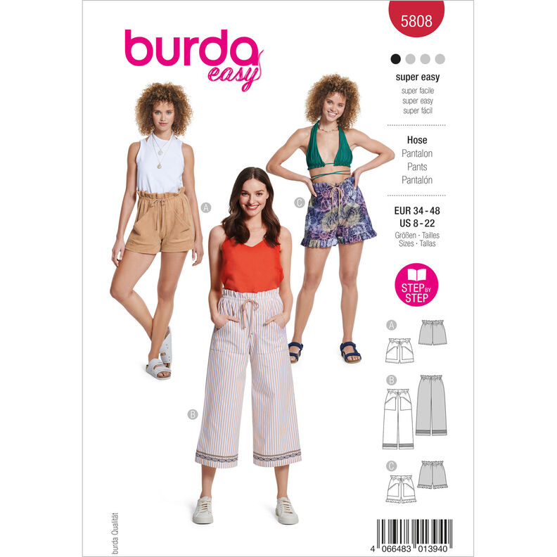 Kalhoty | Burda 5808 | 34-48,  image number 1