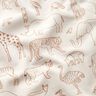 Francouzské froté letní teplákovina kreslená safari zvířata – světle béžová,  thumbnail number 2