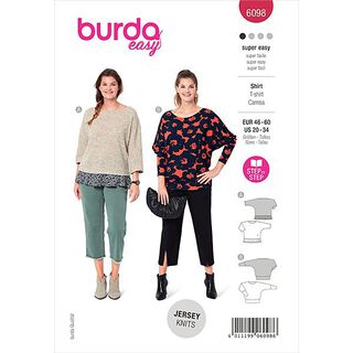 Tričko, Burda 6098 | 46-60, 