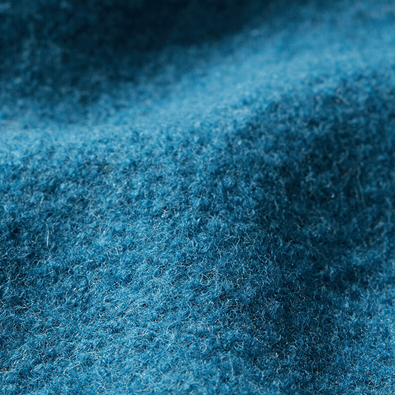Valchovaný vlněný loden – ocelová modr,  image number 2