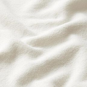 Bavlna Teplákovina Terry Fleece – vlněná bílá, 