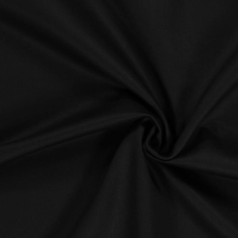 Bavlněný kepr Jednobarevné provedení – černá,  image number 1