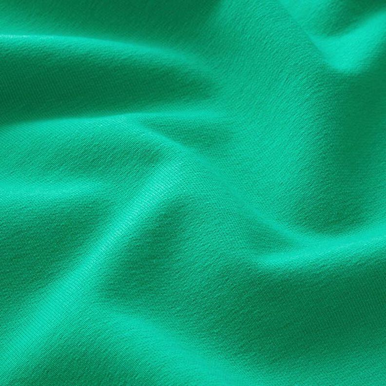 Lehká bavlněná teplákovina jednobarevná – zelená,  image number 4
