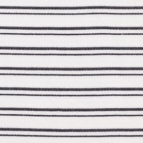 Krepov&aacute; halenkovina nepravideln&eacute; pruhy &ndash; b&iacute;l&aacute;/čern&aacute;, 