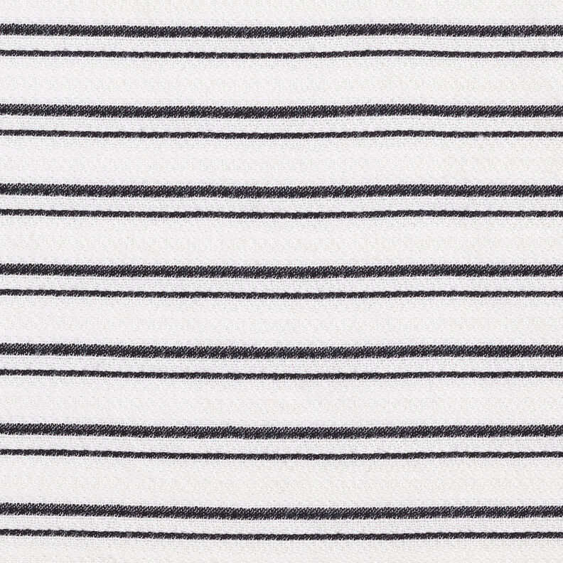 Krepová halenkovina nepravidelné pruhy – bílá/černá,  image number 1