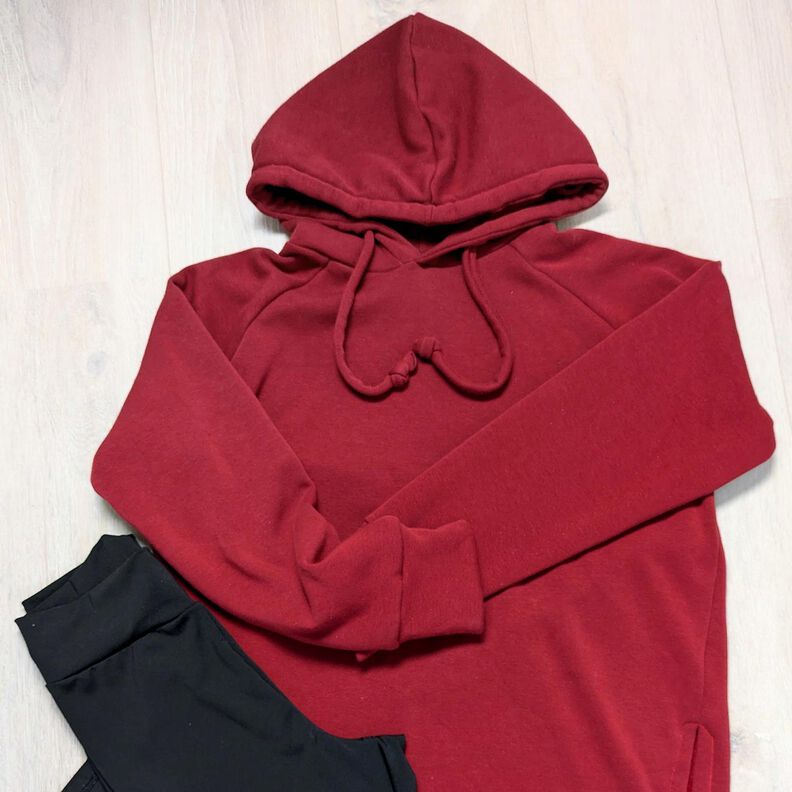 Alpenfleece Hebká teplákovina Jednobarevné provedení – karmínově červená,  image number 12