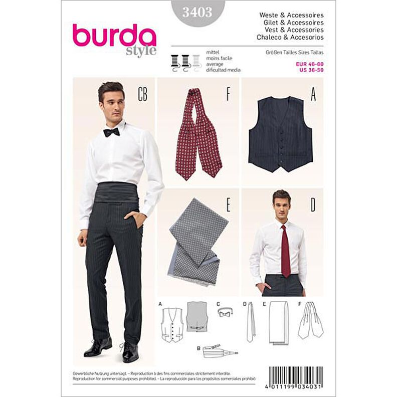 Vesta / dpplňky, Burda 3403,  image number 1