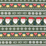 French Terry Ho! Ho! Ho! – tmavá borovice,  thumbnail number 1