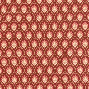 Povrstvená bavlna Oblouky – terracotta, 