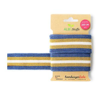 Bio žakárové stuhy STRIPE ME GLAM  [200 CM | 3,5 CM]  | Albstoffe | Hamburger Liebe, 