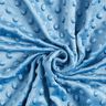 Hebký fleece vyražené puntíky – světle modra,  thumbnail number 3