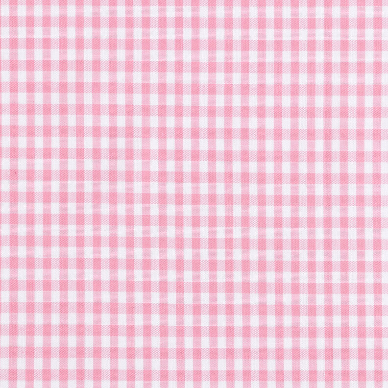 Bavlněná látka Vichy károvaná 0,5 cm – růžová/bílá,  image number 1