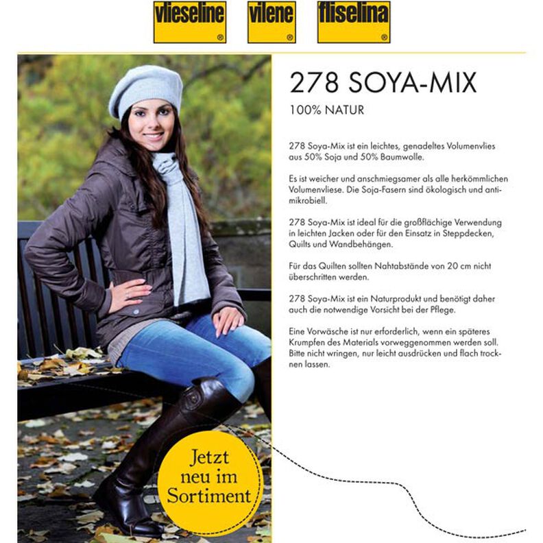 278 Soya Mix Vatelín | Vlieseline – přírodni,  image number 2