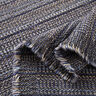 Kabátovina s texturou z třpytivé příze – noční modrá/pískove hnědá,  thumbnail number 3
