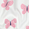 Teplákovina počesaná Velcí motýli | Poppy Fabrics – slonová kost/růžová,  thumbnail number 2