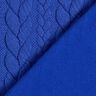 Žerzejový žakár kloké Copánkový vzor – královská modr,  thumbnail number 4