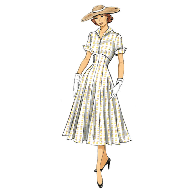 Vintage šaty 1952, Butterick 6018|32 - 40,  image number 7