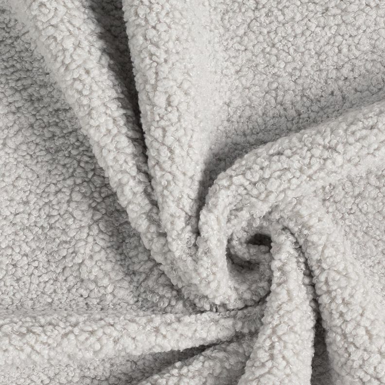 Čalounická látka Vzhled ovčí kůže – stříbrně šedá, image number 1